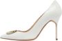 Manolo Blahnik Pre-owned Leather heels White Dames - Thumbnail 1