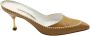 Manolo Blahnik Pre-owned Leather mules Brown Dames - Thumbnail 1