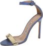 Manolo Blahnik Pre-owned Leather sandals Blue Dames - Thumbnail 1