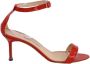 Manolo Blahnik Pre-owned Leather sandals Orange Dames - Thumbnail 1