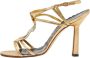 Manolo Blahnik Pre-owned Leather sandals Yellow Dames - Thumbnail 1