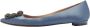 Manolo Blahnik Pre-owned Satin flats Blue Dames - Thumbnail 1