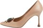 Manolo Blahnik Pre-owned Satin heels Beige Dames - Thumbnail 1