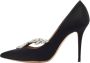 Manolo Blahnik Pre-owned Satin heels Black Dames - Thumbnail 1