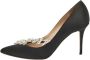 Manolo Blahnik Pre-owned Satin heels Black Dames - Thumbnail 1