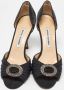 Manolo Blahnik Pre-owned Satin heels Black Dames - Thumbnail 1