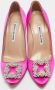 Manolo Blahnik Pre-owned Satin heels Pink Dames - Thumbnail 1