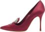 Manolo Blahnik Pre-owned Satin heels Red Dames - Thumbnail 1