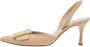 Manolo Blahnik Pre-owned Suede heels Beige Dames - Thumbnail 1