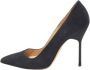 Manolo Blahnik Pre-owned Suede heels Blue Dames - Thumbnail 1