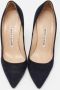 Manolo Blahnik Pre-owned Suede heels Blue Dames - Thumbnail 1