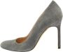 Manolo Blahnik Pre-owned Suede heels Gray Dames - Thumbnail 1