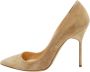 Manolo Blahnik Pre-owned Suede heels Gray Dames - Thumbnail 1