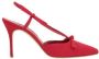 Manolo Blahnik Rode Slingback met Stiletto Hak Red Dames - Thumbnail 1