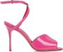 Manolo Blahnik Roze & Paarse Sandalen Hoge Hakken Pink Dames - Thumbnail 1