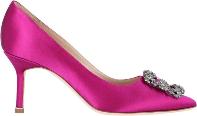 Manolo Blahnik Roze Hakken Decolleté Schoenen Pink Dames