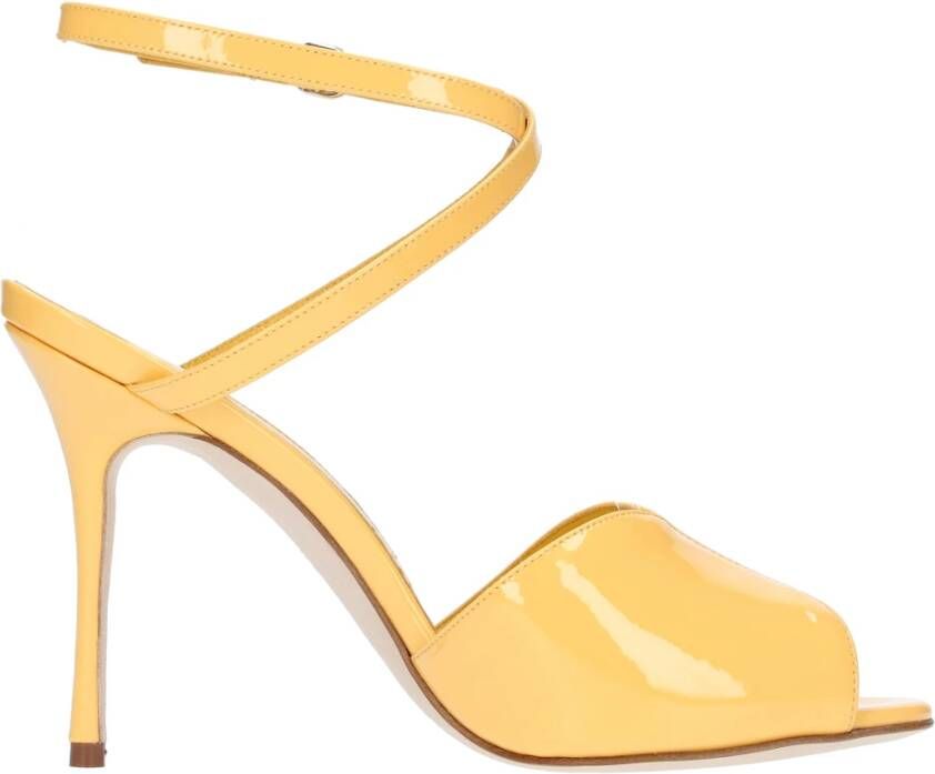 Manolo Blahnik Sandalen Geel Yellow Dames