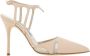 Manolo Blahnik Stiletto Heel Pumps met Cut-Out Details Beige Dames - Thumbnail 1