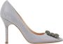 Manolo Blahnik Zilveren glitter hoge hakken Hangisi stijl Gray Dames - Thumbnail 1