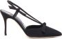 Manolo Blahnik Zwarte Zijden Puntige Mulesandalen Black Dames - Thumbnail 5