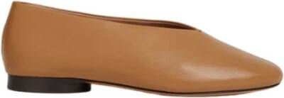 Mansur Gavriel Platte Ballerina Schoenen Beige Dames