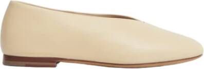 Mansur Gavriel Platte Ballerina Schoenen Beige Dames