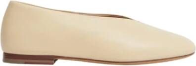 Mansur Gavriel Platte Ballerina Schoenen Beige Dames