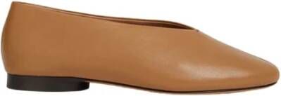 Mansur Gavriel Platte Ballerina Schoenen Beige Dames