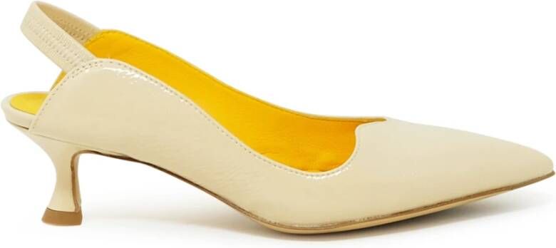 Mara Bini Beige Leren Ballet Pumps Ss24 Beige Dames