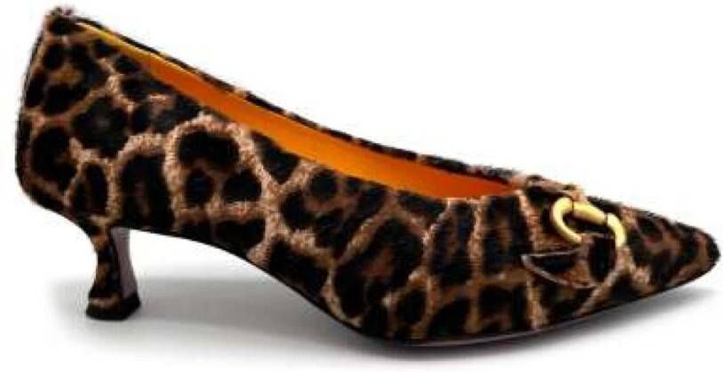 Mara Bini Luipaardprint Leren Pumps Multicolor Dames