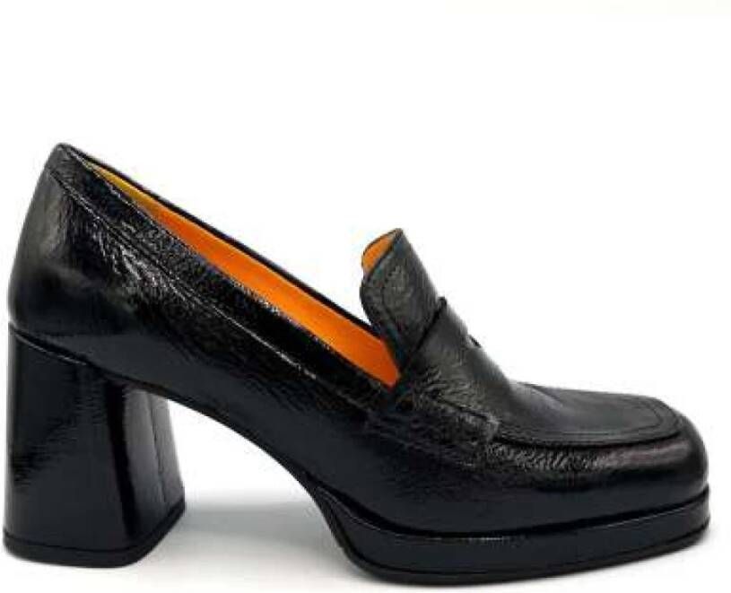 Mara Bini Zachte Zwarte Leren Mocassin Black Dames