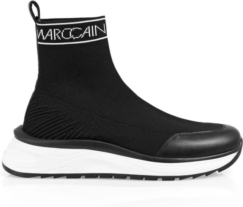 Marc Cain 3D Gebreide Sok Sneaker met Hardloopzool Black Dames