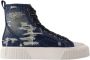 Marc Jacobs Blauwe High Top Katoenen Sneakers Blue Dames - Thumbnail 1