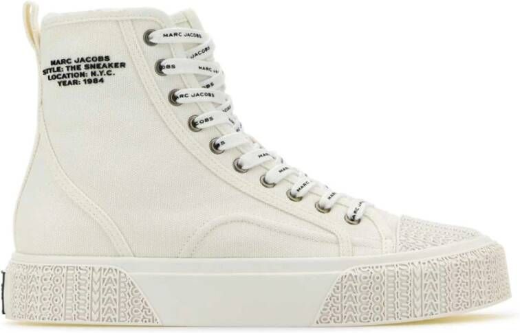 Marc Jacobs Hoge Top Canvas Sneakers White Dames