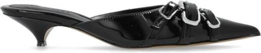 Marc Jacobs Patent hak slides The Emma Black Dames