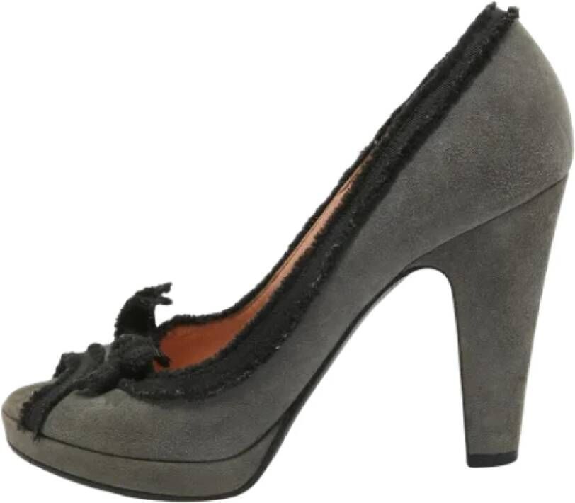 Marc Jacobs Pre-owned Fabric heels Gray Dames