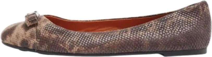 Marc Jacobs Pre-owned Leather flats Brown Dames