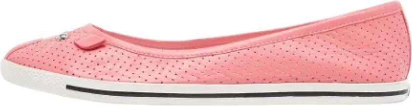 Marc Jacobs Pre-owned Leather flats Pink Dames