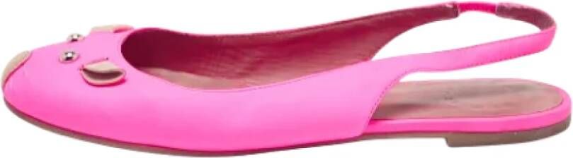 Marc Jacobs Pre-owned Leather flats Pink Dames