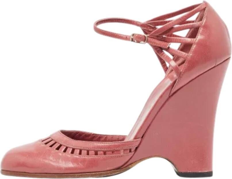 Marc Jacobs Pre-owned Leather heels Pink Dames