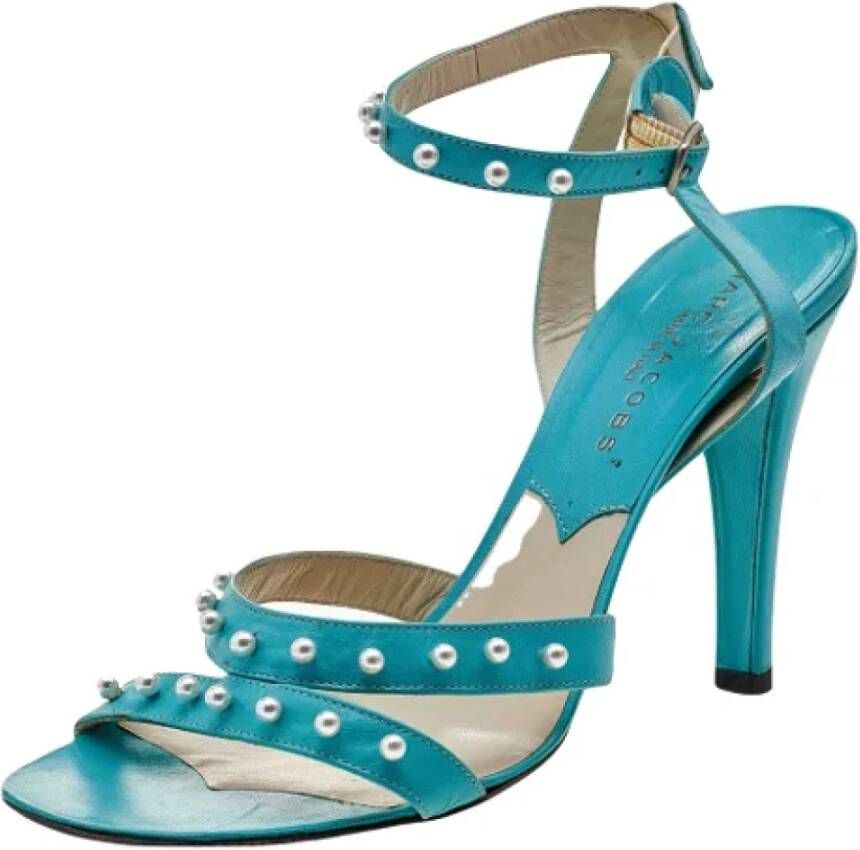 Marc Jacobs Pre-owned Leather sandals Blue Dames