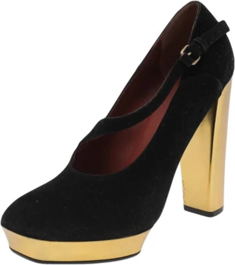 Marc Jacobs Pre-owned Suede heels Black Dames