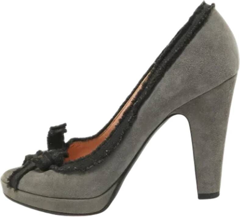 Marc Jacobs Pre-owned Suede heels Gray Dames