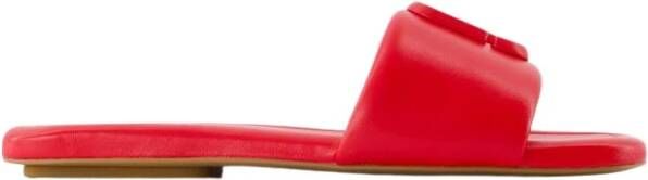 Marc Jacobs Rode Leren Sandalen Stijlvol Ontwerp Red Dames