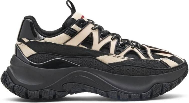 Marc Jacobs Zebra Canvas Lazy Hiker Sneakers Black Dames