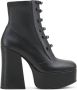 Marc Jacobs Zwarte Leren Blokhak Schoenen Black Dames - Thumbnail 1