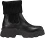 Marc O'Polo Chelsea boot met gebreide boord Black Dames - Thumbnail 1