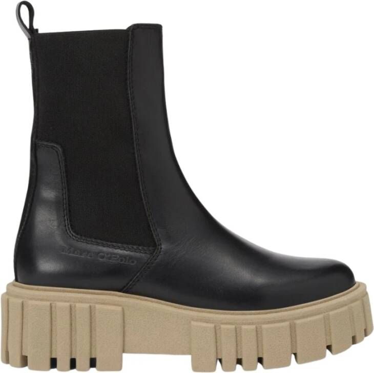 Marc O'Polo Chelsea-boots CHRISTEL 1A met gestempeld logo bij de hiel