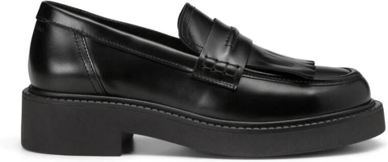 Marc O'Polo Fringe loafer Black Dames