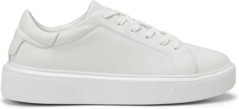 Marc O'Polo Leren Sneaker met Memory Foam Binnenzool White Dames